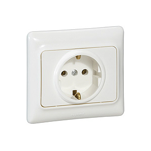 782111 Legrand Розетка с заземл. 2К 16AX БЕЛ KPT (5/50)