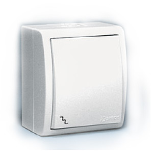 1594201-030 Simon Переключатель. IP44, Бел (10)
