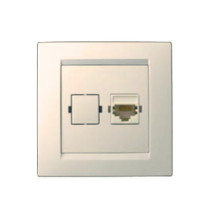 1590598-031 Simon Комп. розетка RJ-45. Сл.кость (20)