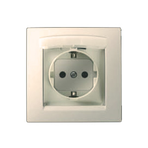 1590450-031 Simon Розетка с земл, с шт, с кр. IP-44, Сл.кость (18)