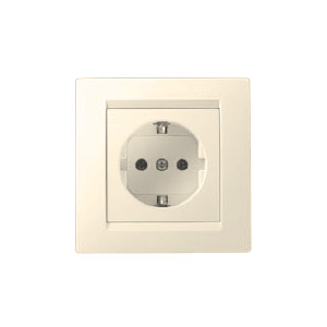 1590432-031 Simon Розетка с заземл. Сл.кость (20/200)