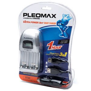 Samsung Pleomax 1012 Ultra Power 1 час 3 in 1 LCD + 2*2700 mAh+USB+CAR ADAPTER (5/20/120)