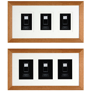 PI1653 Ф/рамка 30*60 с паспарту 3 фото 10*15 или 13*18 Ascona