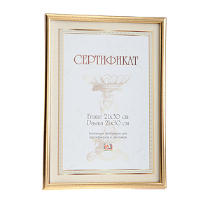 Image Art 6009-8/А цв.золото,certificate 21x30 (12/24/600)