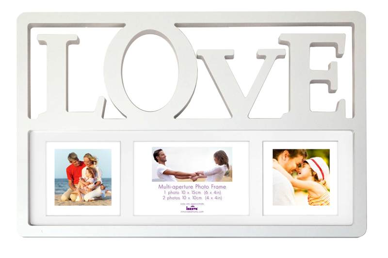 PI01919 Maggiore X White LOVE 3 фото 1 х 10*15, 2 х 10*10 Multi