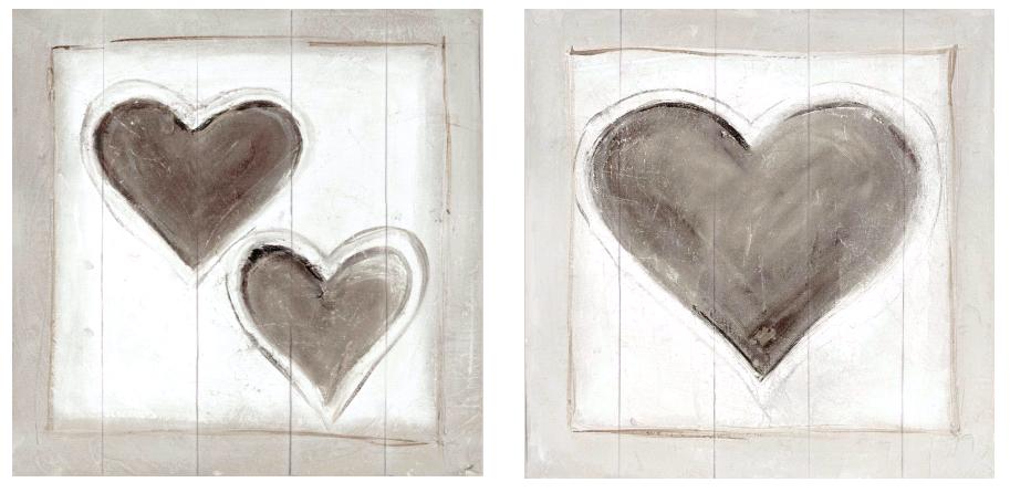 40x40cm Hearts FP0895