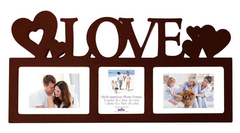 PI01922 Maggiroe Xl Dark Brown LOVE 3 фото 2 х 10*15, 1 х 10*10 Multi