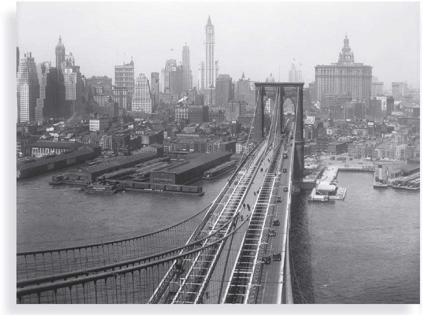 FP02912 Glass art 60x80cm NYC Retro, Brooklyn Bridge  