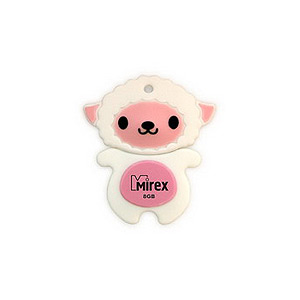 Флэш-диск Mirex 08 Gb Kids-SHEEP Pink (Овечка)