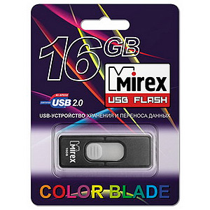 Флэш-диск Mirex 16 Gb HARBOR Black