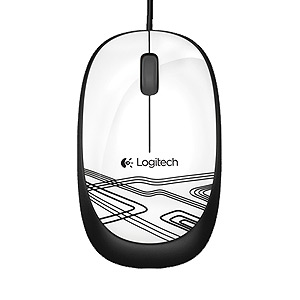 910-003117 Мышь Logitech M105 Mouse opticall USB White (10)