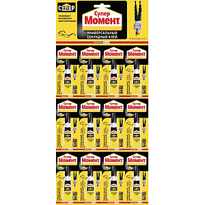 Момент СУПЕР-КЛЕЙ, 3 гр. БЛ-12шт. (12/288/10368)