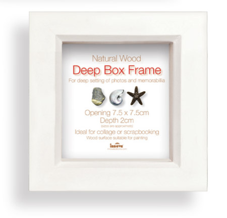 PI02369 Box frame WHITE 7.5x7.5cm/3x3