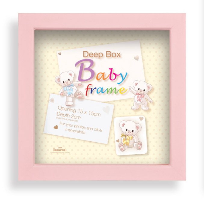 PI02373 Box frame PINK 15x15cm/6x6