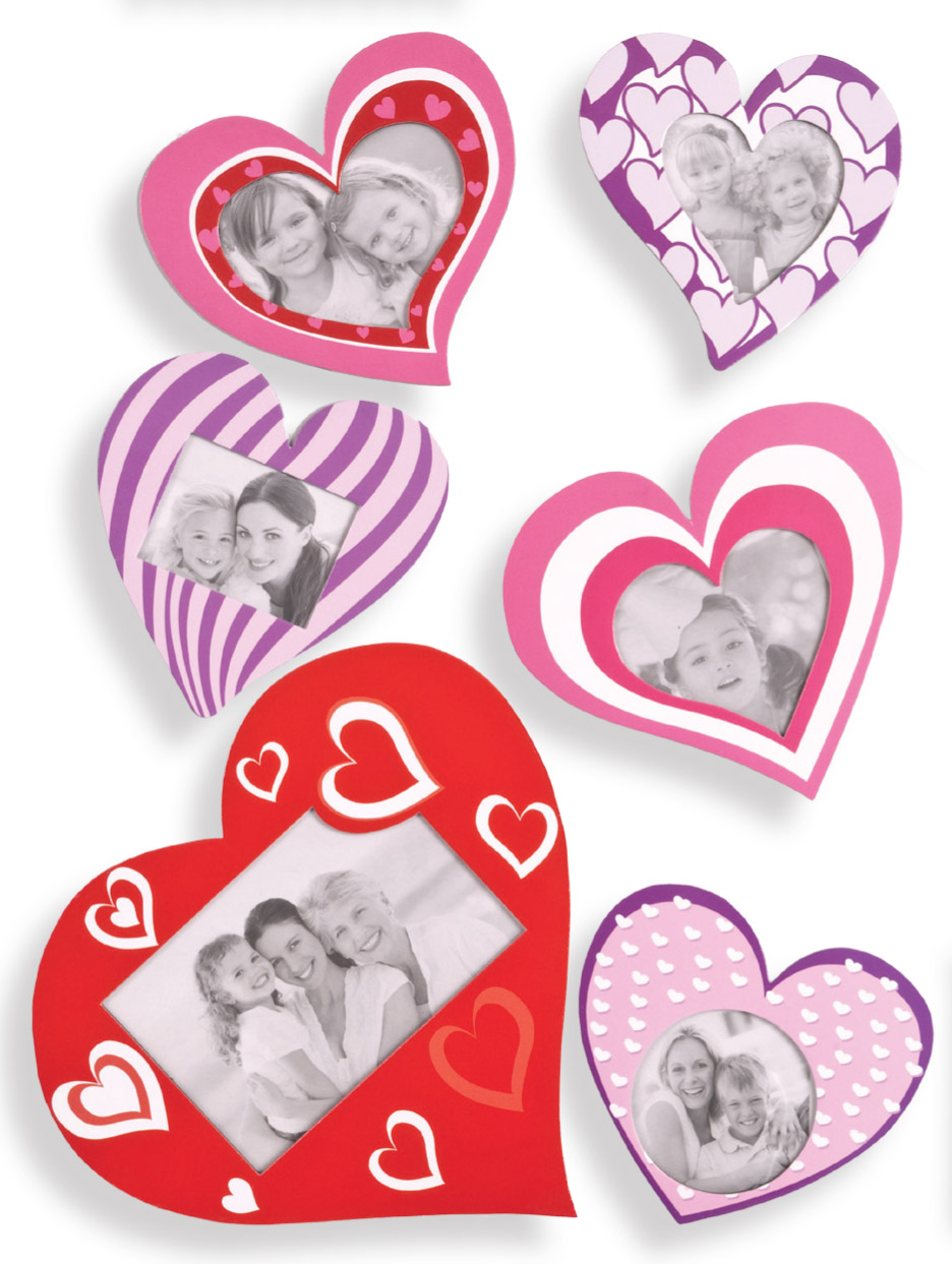 PV02601 decorative self adhesive photo frame hearts(12)