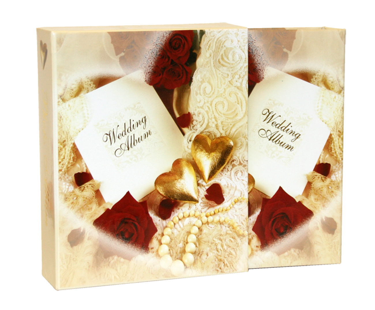 Фотоальбом 20 магнитных листов 28X31см, пер-т болтовой, в кейсе, (10081) Merry wedding