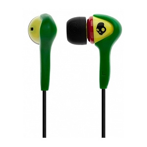 S2SBFY058 Skullcandy Smokin' Buds Rasta w/Mic (4/24)