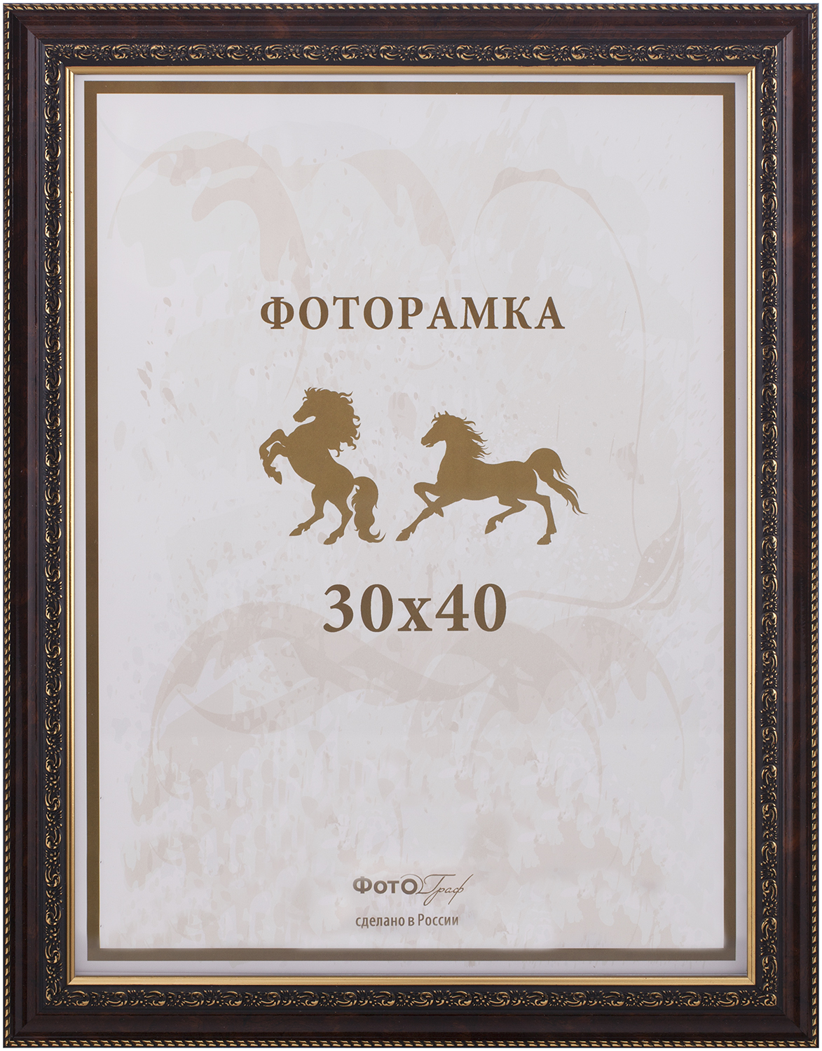 Interior 133G-12 30х40 пластик, широкая кар.береза с 2 зол.кантами