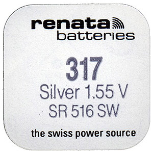 Renata R317 SR516 SR62 (10/100)