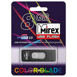 Флэш-диск Mirex 08 Gb HARBOR Black (50)