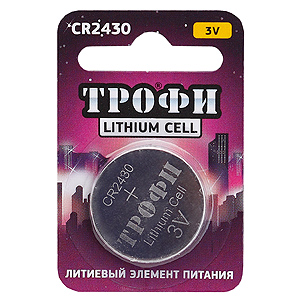 Трофи CR2430-1BL (10/240/30240)