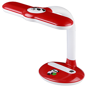 ЭРА наст.светильник NL-252-G23-11W-R панда красный (12/48)