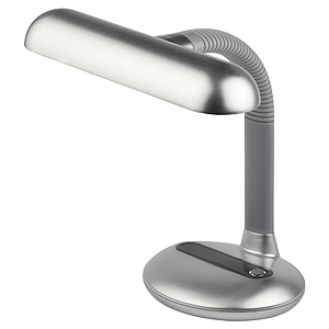 ЭРА наст.светильник NL-208-G23-11W-S серебро (12/48)