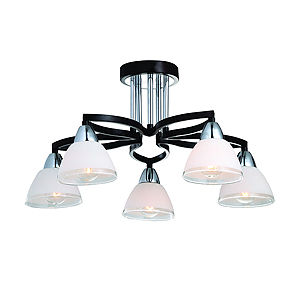 Светильник Rivoli Lucina-C-5xE14-40W-Chrome (1/18)