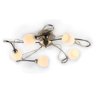 Светильник Rivoli Malta-C-5хG9-40W-Antique brass (1)