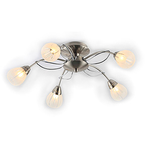 Светильник Rivoli Elba-C-5хG9-40W-Satin nickel/Chrome (1)