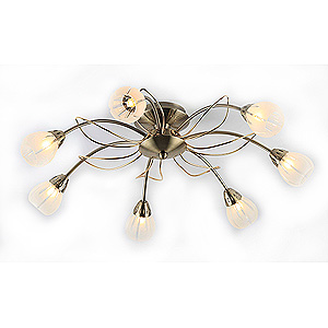 Светильник Rivoli Elba-C-7хG9-40W-Antique brass/Gold (1)