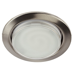 KL35 SN Светильник ЭРА под энергосберегающую лампу Gx53,6400К 230V, 11W ,сатин никель (100/800)