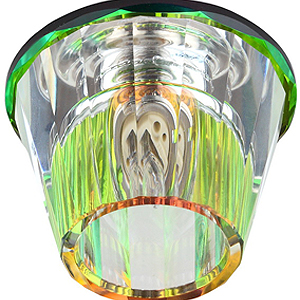 DK43 MIX/WH Светильник ЭРА декор «бокал» G9,220V, 40W, мультиколор/прозрачный (30/900)