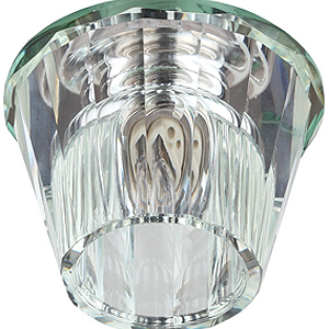 DK43 SL/WH Светильник ЭРА декор «бокал» G9,220V, 40W, зеркальный/прозрачный (30/900)