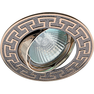 KL28 А SC Светильник ЭРА литой пов. «антик Т» MR16,12V, 50W медь (1/100) (100/2100)