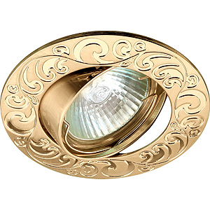 KL26 А GD Светильник ЭРА литой пов. «лианы 1» MR16,12V, 50W золото (100/2000)