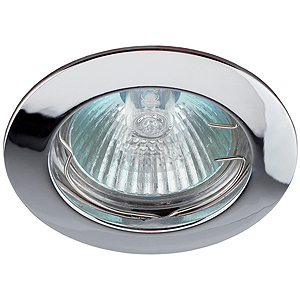 KL1 SN Светильник ЭРА литой простой MR16,12V, 50W сатин никель (100/3000)