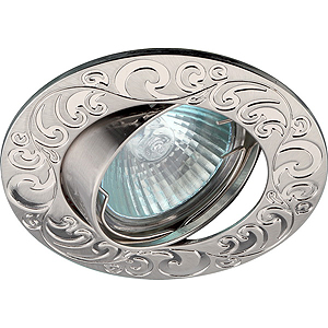 KL26 А SN Светильник ЭРА литой пов. «лианы 1» MR16,12V, 50W сатин никель (100)