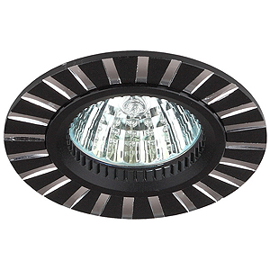 KL30 AL/BK Светильник ЭРА алюминиевый MR16,12V, 50W черный/серебро (10/50/2400)