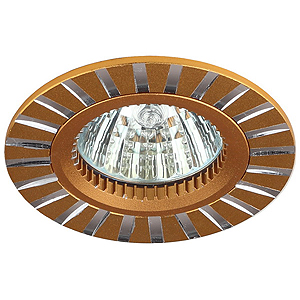 KL30 AL/GD Светильник ЭРА алюминиевый MR16,12V, 50W золото/серебро (10/50)