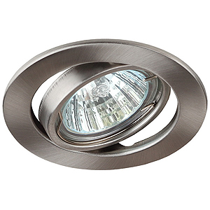 ST2A SN Светильник ЭРА штампованный поворотный MR16,12V, 50W сатин никель (10/100)