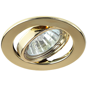 ST2A GD Светильник ЭРА штампованный поворотный MR16,12V, 50W золото (10/100/2400)
