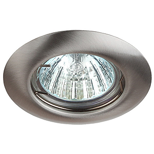 ST3 SN Светильник ЭРА штампованный MR16,12V, 50W сатин никель (10/200/3000)