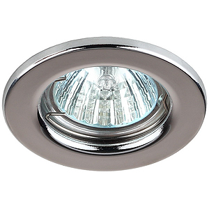 ST1 CH Светильник ЭРА штампованный MR16,12V, 50W хром (10/100)