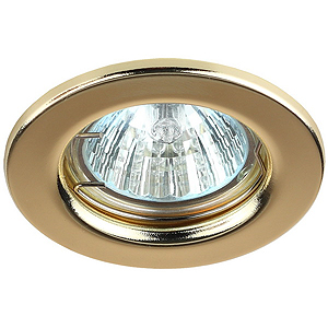 ST1 GD Светильник ЭРА штампованный MR16,12V, 50W золото (10/100)