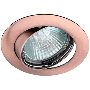 KL1A SC Светильник ЭРА литой простой пов. MR16,12V, 50W медь (10/100/1400)