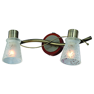 Светильник Rivoli Satiro-wave-W/C-2xE14-40W-Antique brass (10)