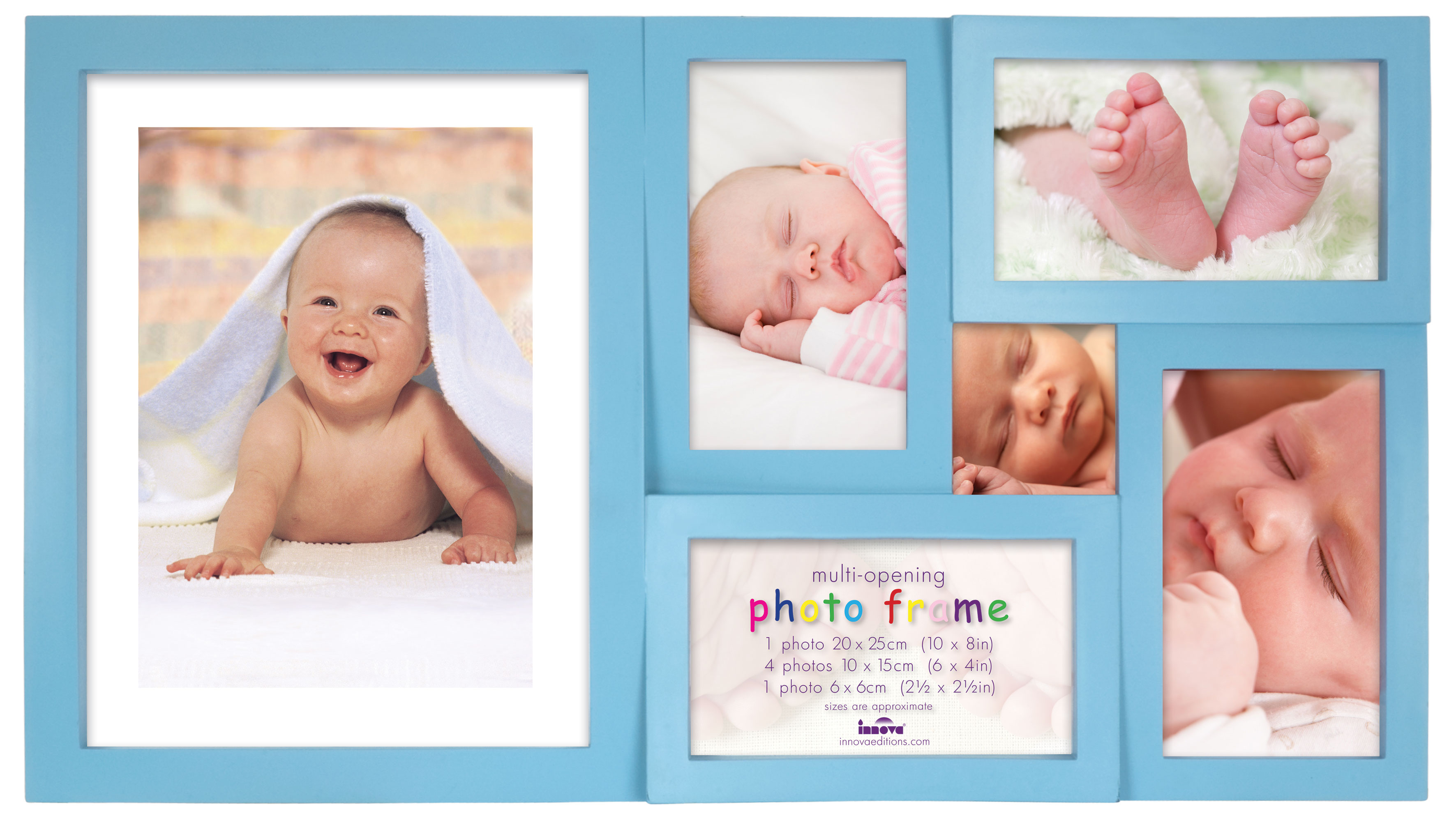 PI03773 Ф/рамка 6 фото 1 x 20*25, 4 x 10*15, 1 x 6*6 Maggiore XVl Baby (BLUE)(10)