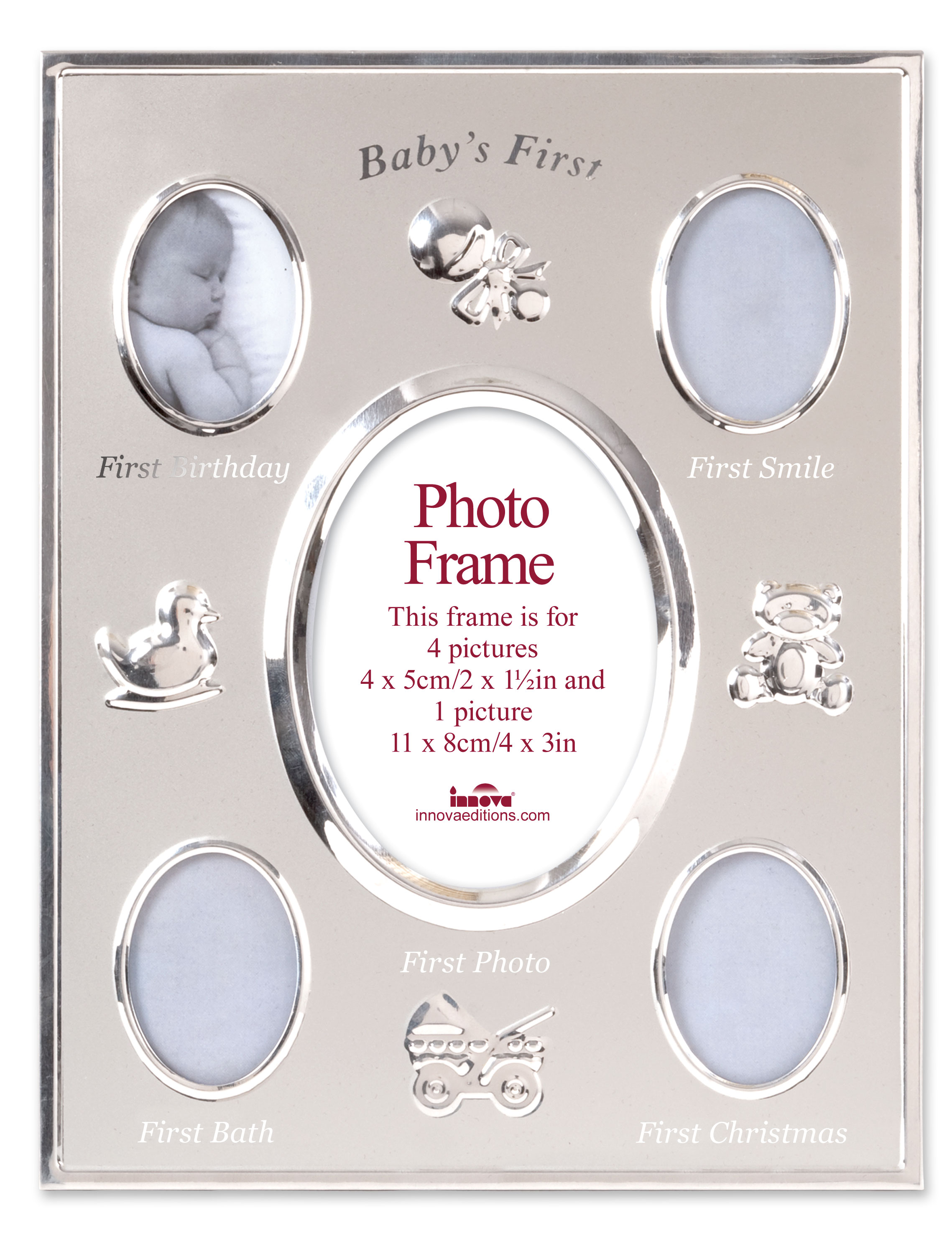 PM03845 Ф/рамка 5 фото 4 x 4*5, 1 x 11*8cm Baby First (5)