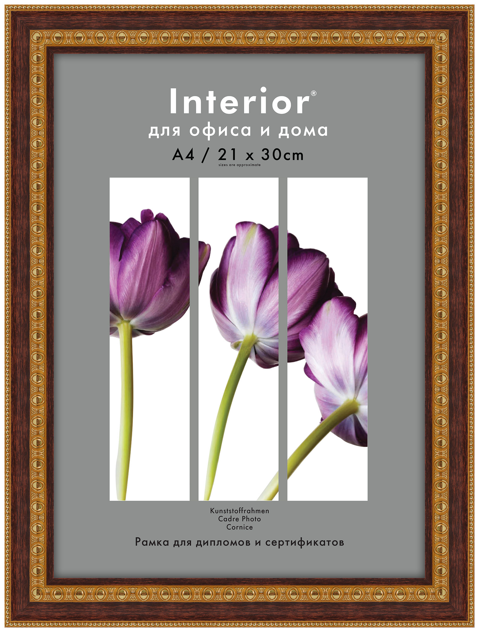 Interior 315G-8 21х30 пластик, кар.береза с двумя зол.кантами (16/18)